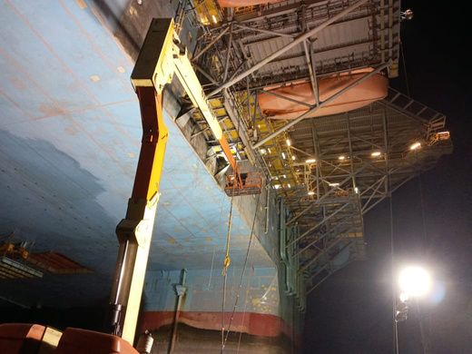 Semi-Sub via Offshore Mobile Barge